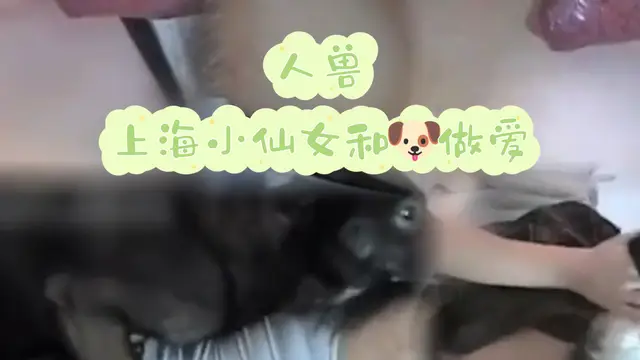 【人獸】上海小仙女在家和狗做愛-變態